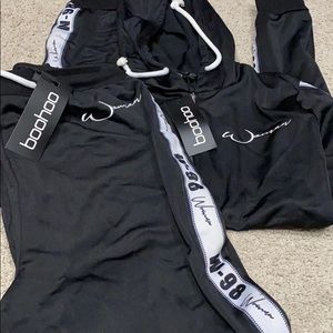 Boohoo crop hoody & jogger set